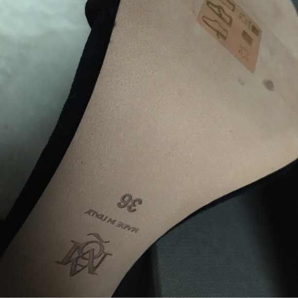 NIB Alexander McQueen Velvet Grosgrain Trim Crystal Embellished Sandals - Picture 11 of 16